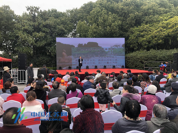 海棠与诗词在荆川公园交汇,18位常州诗人登台诗咏祖国