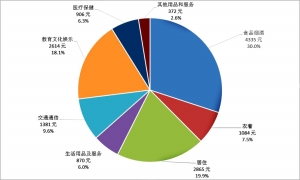 2017年淮安居民人均收入24934元 支出14427