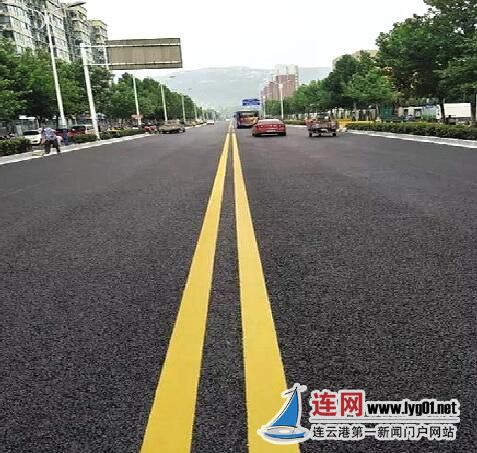 连云港市区道路黑色化改造出新工程多道路完工