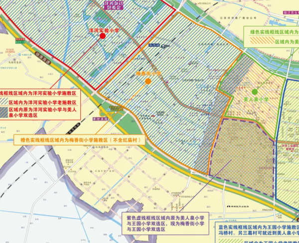 |市洋河新区洋河片区4所学校施教区优化调整方案公示