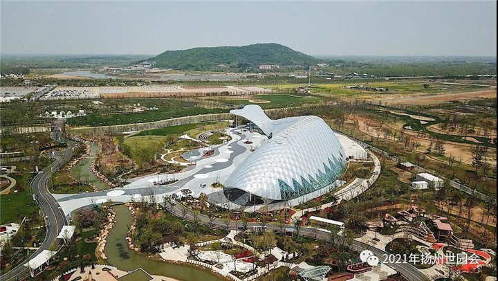 精心打造的2021年扬州世界园艺博览会目前已在扬州市仪征枣林湾旅游
