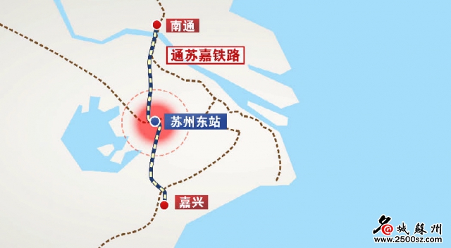 通苏嘉城际铁路将设苏州东站 规划选址在桑田