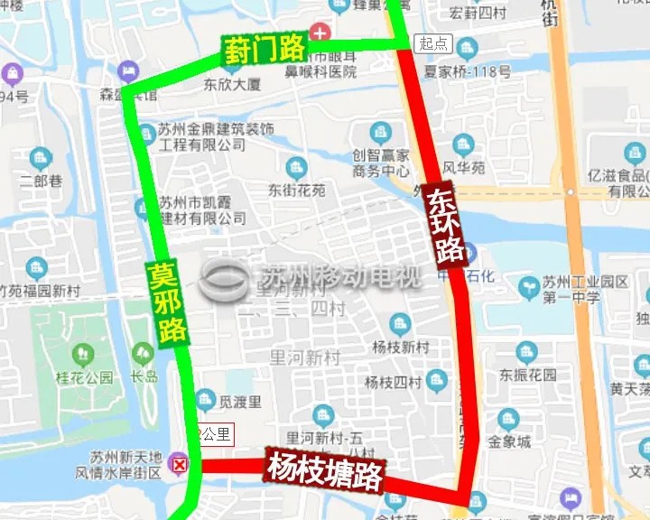 |葑门路施工结束，12条公交恢复！