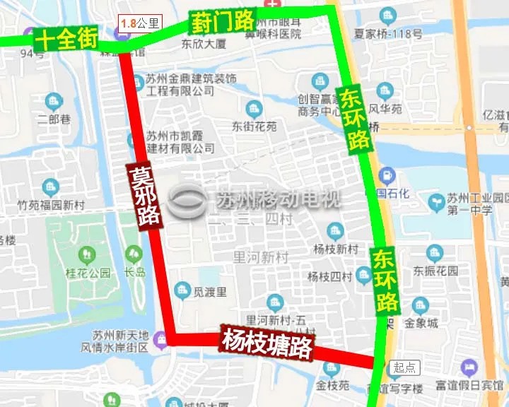 |葑门路施工结束，12条公交恢复！