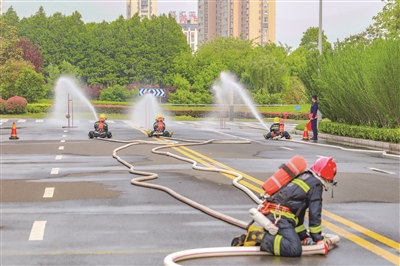 @靖江市首次举办专职消防站比武竞赛