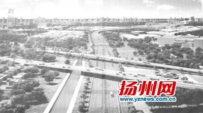 站南路支线上跨桥效果图