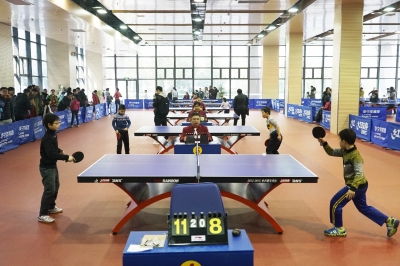 小学生乒乓球赛开启体育嘉年华
