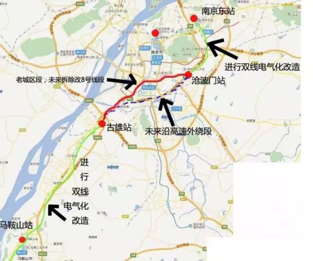 横穿南京主城的宁芜铁路改造年内开工
