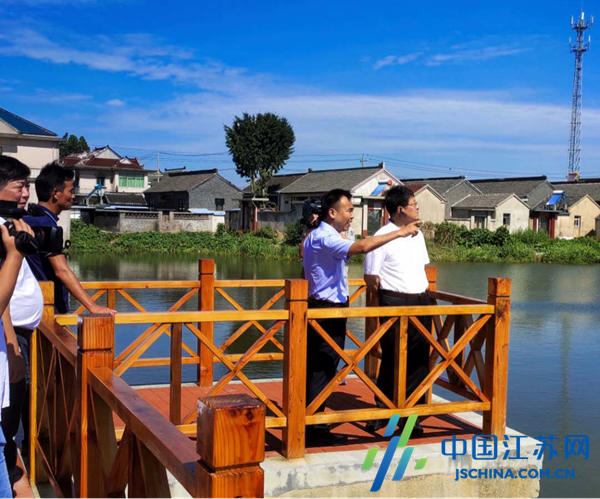 兴化市领导带队观摩海南镇农村人居环境整治工作成效