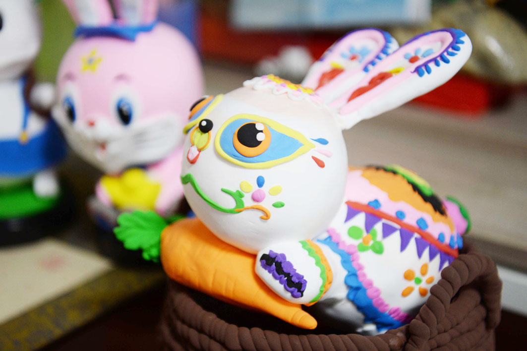 前"兔"无量!非遗面塑萌兔上线