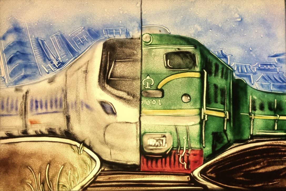 铁路题材艺术作品图片